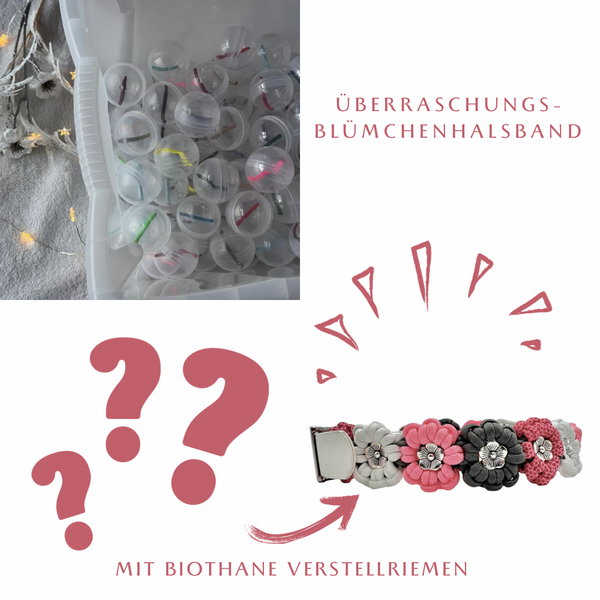 Überraschungs-Blümchenhalsband (verstellbar)